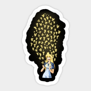 Golden Butterflies Sticker